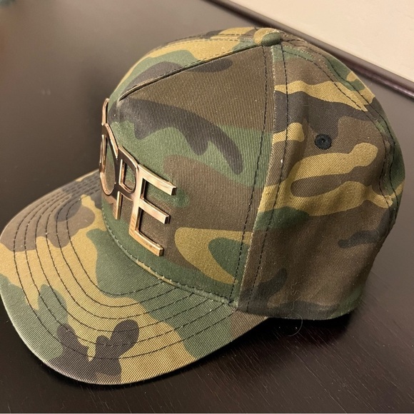DOPE adjustable camo baseball cap, unisex - Picture 1 of 11